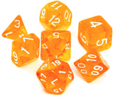 Translucent RPG Dice Set Translucent RPG Dice Set
